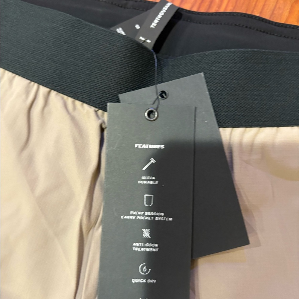 Ten Thousand Tactical Short 5IN Liner Workout Gym Swimming FEDERALTAN SMALL - Picture 3 of 6